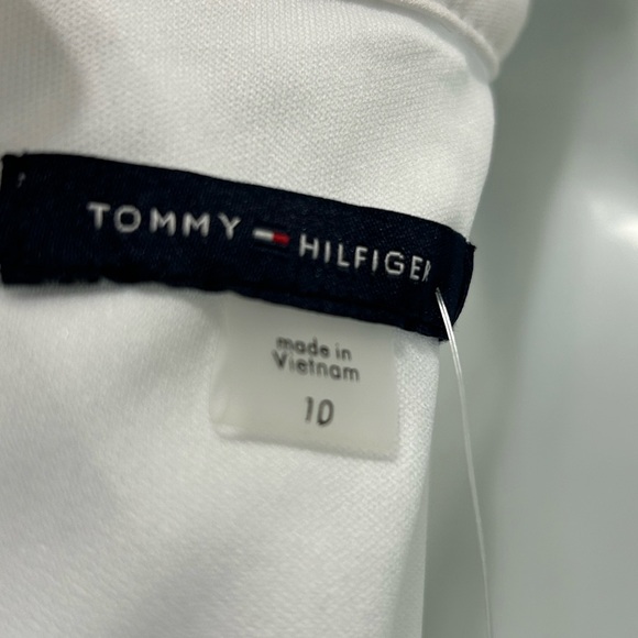 Tommy Hilfiger woman’s a line sleeveless gray and white polkadot dress ￼ - Picture 9 of 9